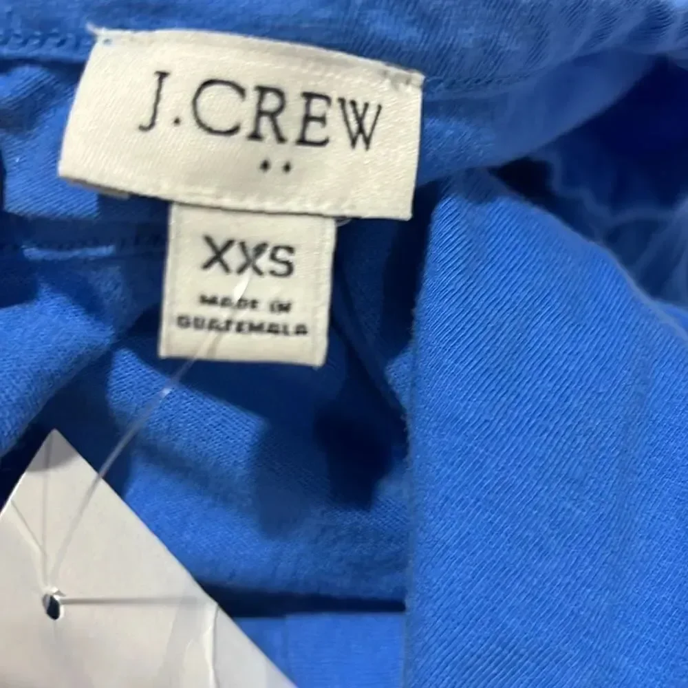 J.Crew Factory Flutter Sleeve Knit Tiered Mini Dress in Blue CA442 size XXS NEW